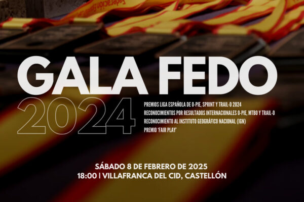NOTICIAS FEDO | LA GALA FEDO 2024 SE CELEBRA ESTE SÁBADO 8 DE FEBRERO: PREMIOS DE O-PIE, SPRINT, TRAIL-O Y RECONOCIMIENTOS INTERNACIONALES